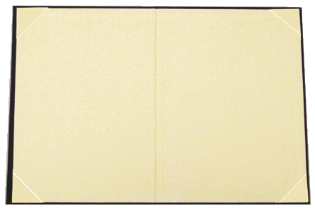 卒業証書ホルダー・卒園証書ホルダー等証書入れの布ベルベットタイプ梅花です。（内側の様子）