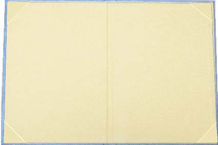 業証書ホルダー・卒園証書ホルダー等証書入れのレザータイプ月です。(内側の様子)
