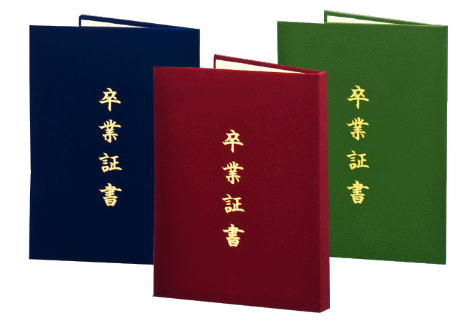 卒業証書ホルダー・卒園証書ホルダー等証書入れのベルベットタイプ梅花です。